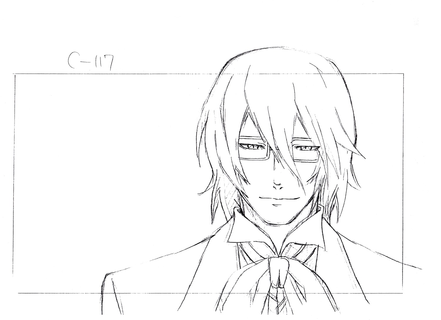 largo_lyoid male monochrome sketch tagme tegami_bachi