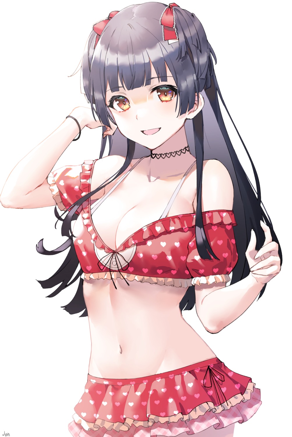 arjent bikini cleavage mayuzumi_fuyuko swimsuits the_idolm@ster the_idolm@ster_shiny_colors