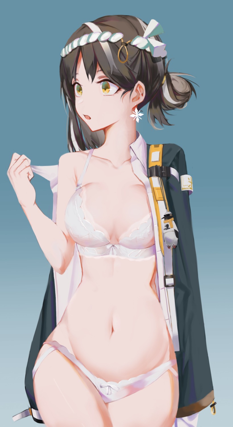 2k14_chudong arknights bra magallan_(arknights) pantsu undressing