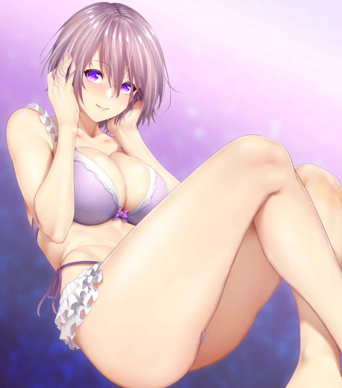 bra fate/grand_order mash_kyrielight pantsu string_panties thong zucchini