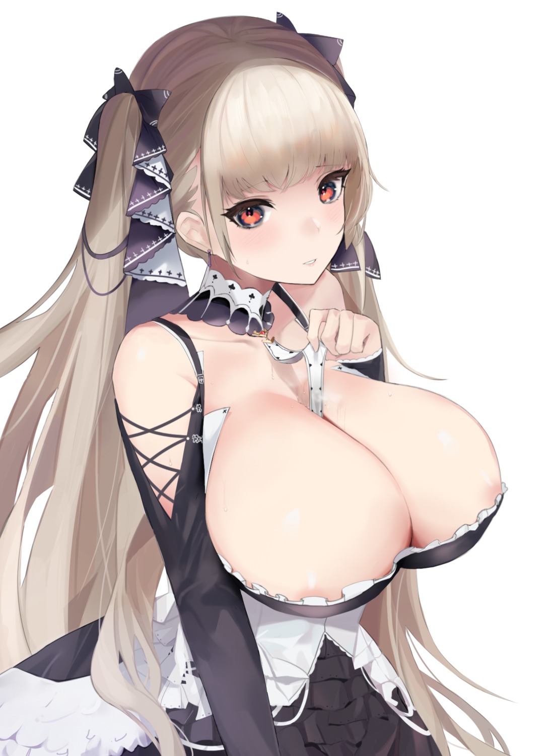 areola azur_lane formidable_(azur_lane) gothic_lolita lolita_fashion no_bra tagme