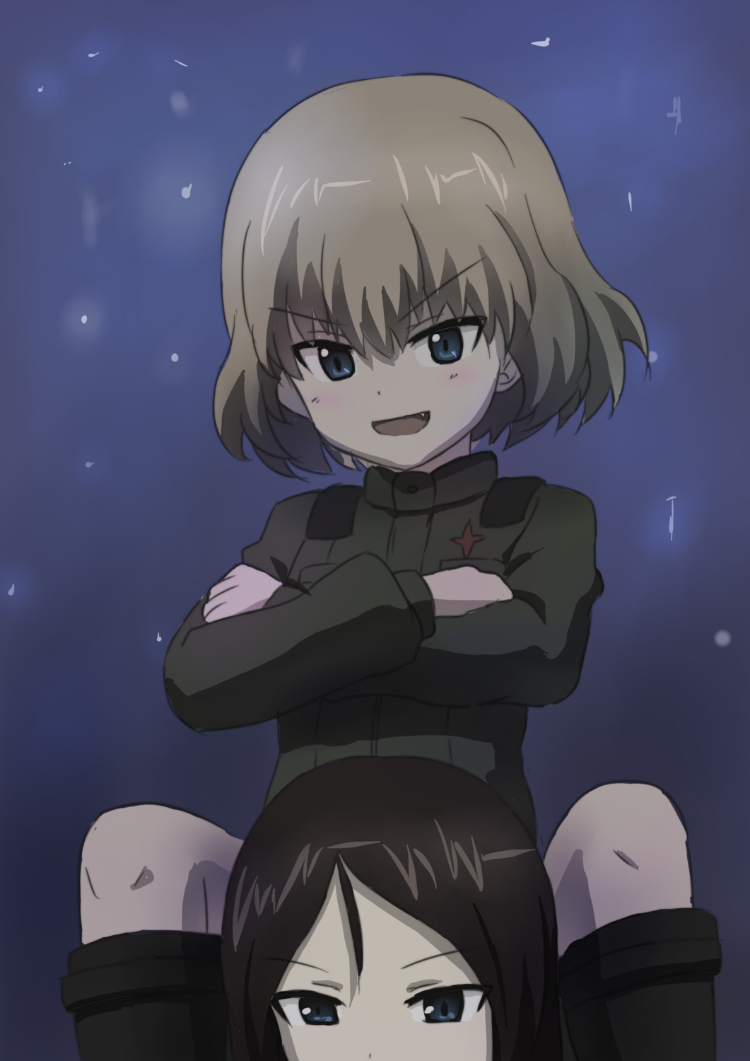 girls_und_panzer katyusha nonna oto_taku uniform