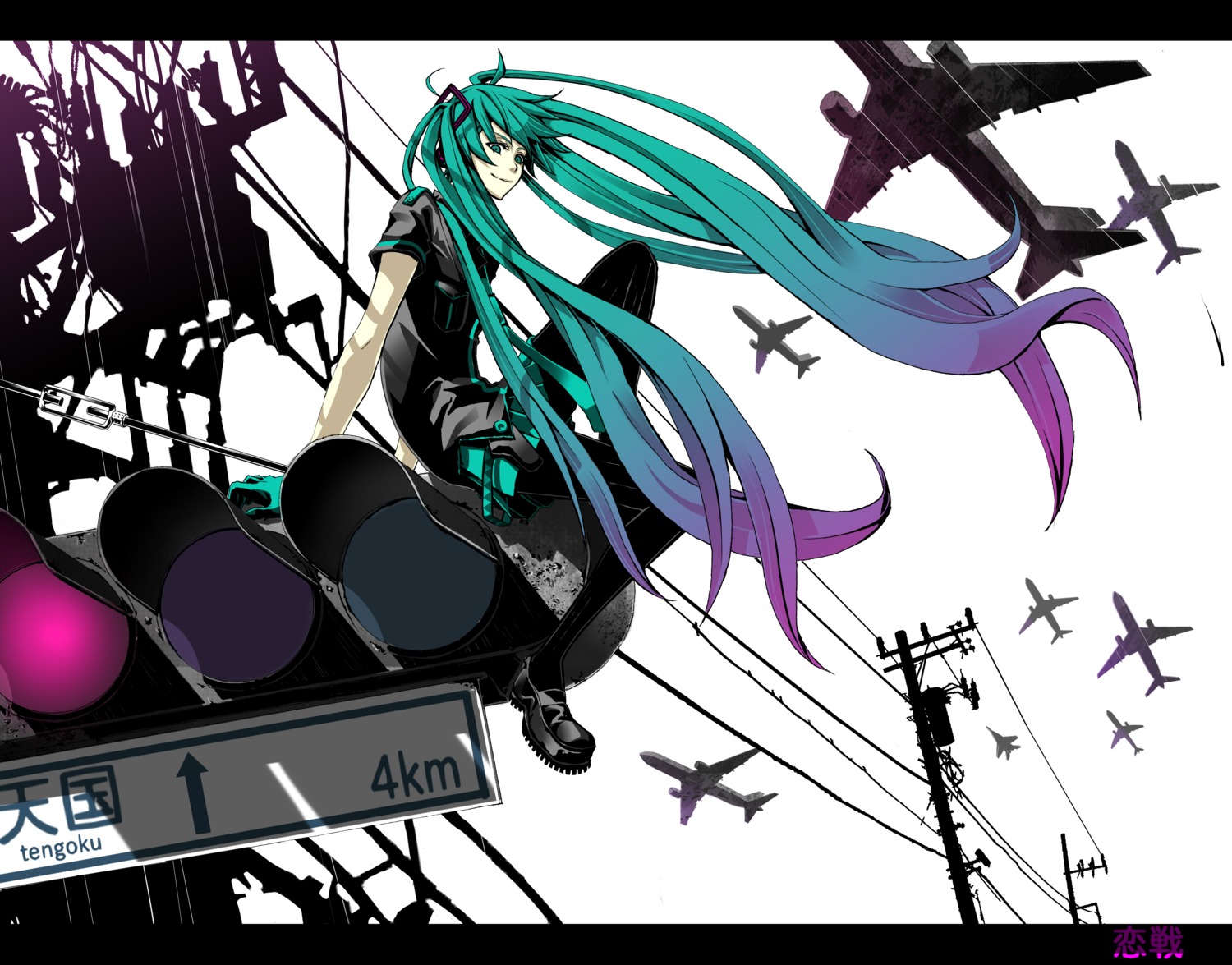 belzenef hatsune_miku koi_wa_sensou_(vocaloid) vocaloid