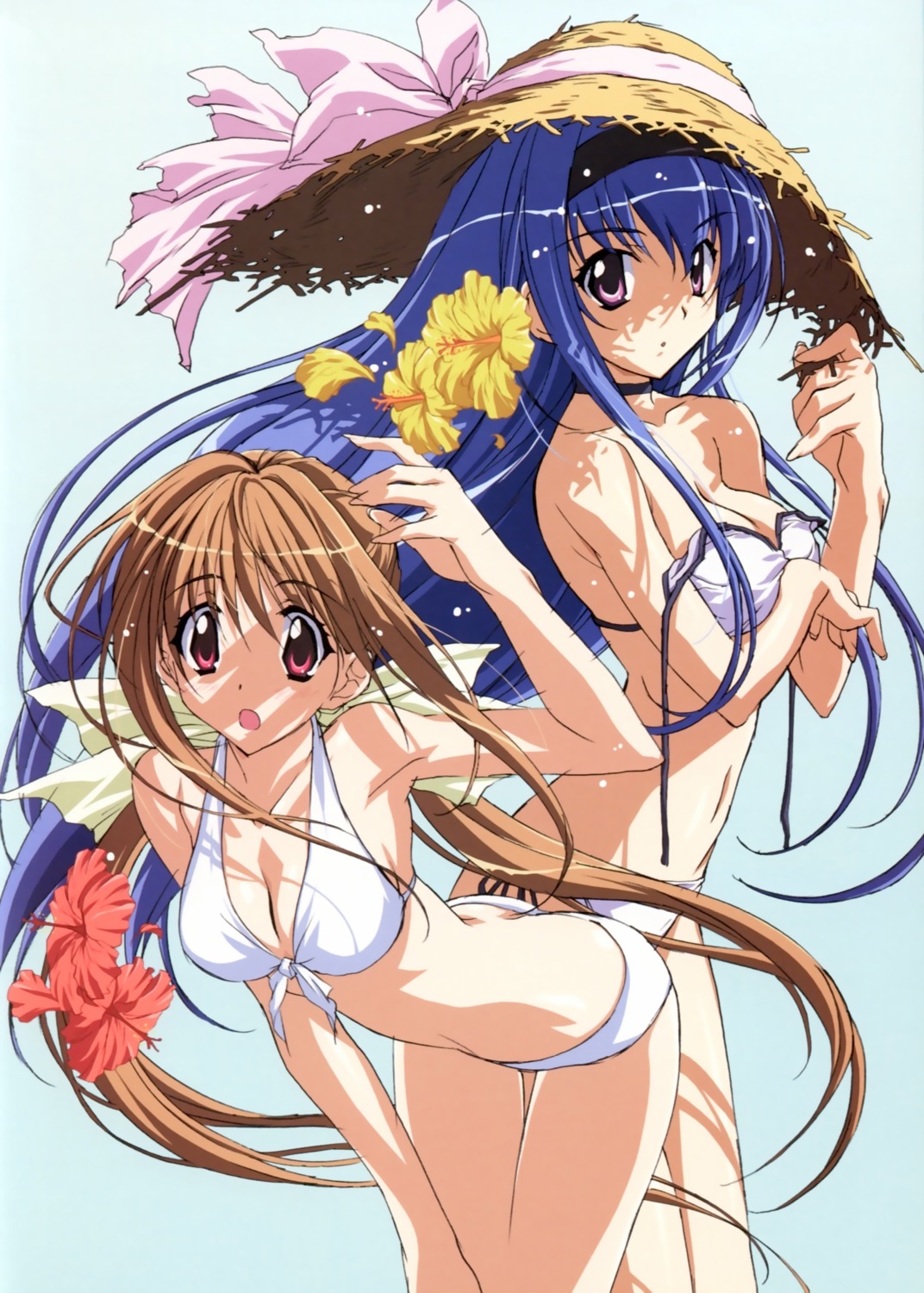 bikini cleavage kakyuusei kakyuusei_2 kurashima_tomoyasu saimon_tamaki swimsuits takato_nanase