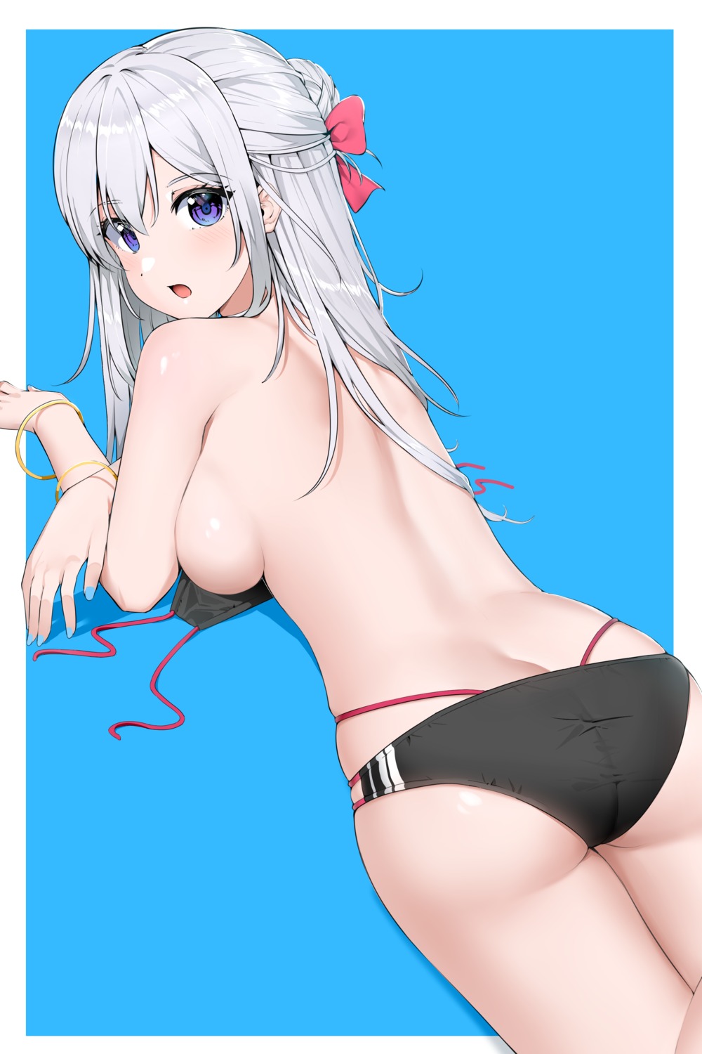 ass bikini suzuharu_toufu swimsuits topless wardrobe_malfunction