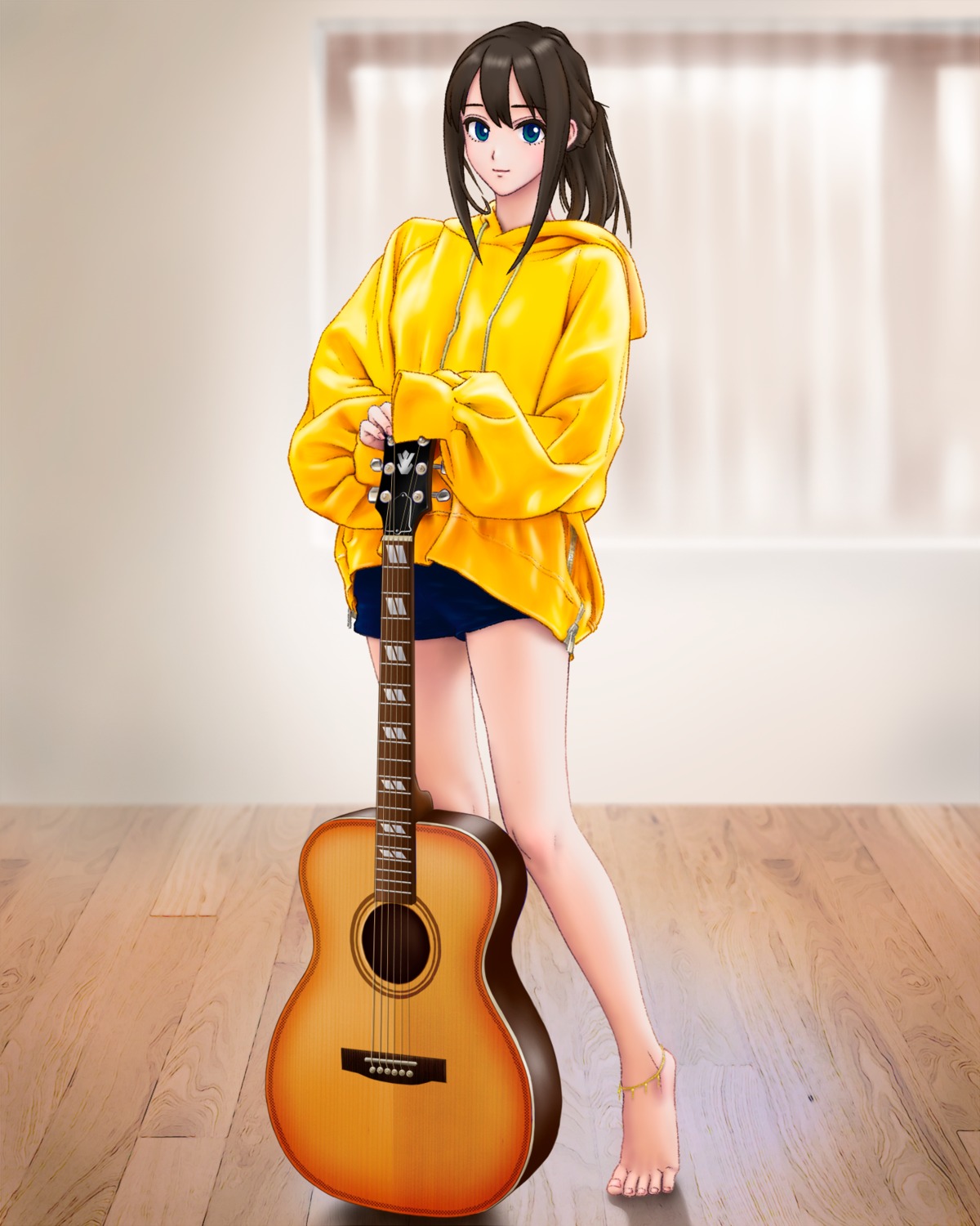 guitar pleiades_(sting7712) shibuya_rin the_idolm@ster the_idolm@ster_cinderella_girls