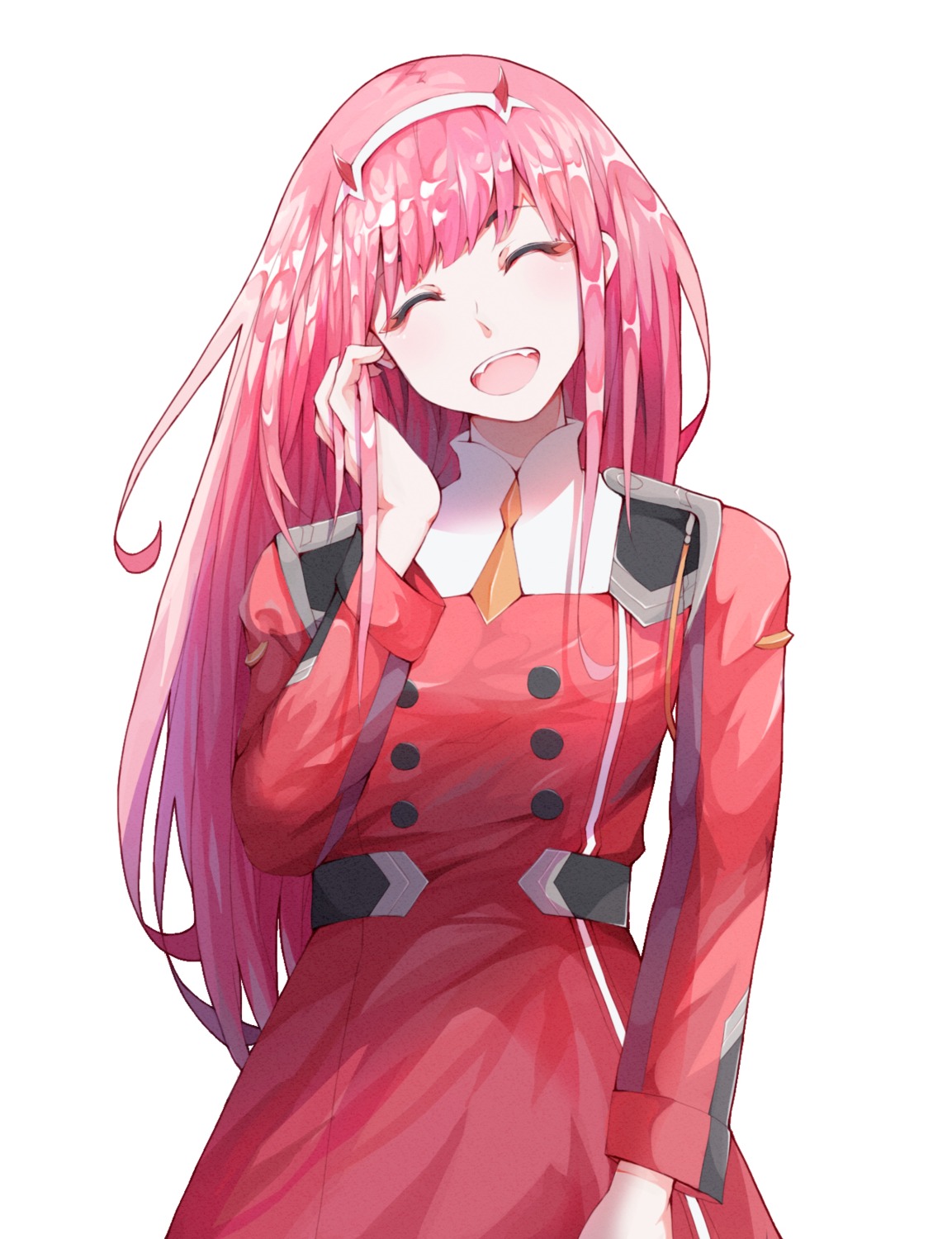 darling_in_the_franxx horns uniform yang_zheng_yu zero_two_(darling_in_the_franxx)