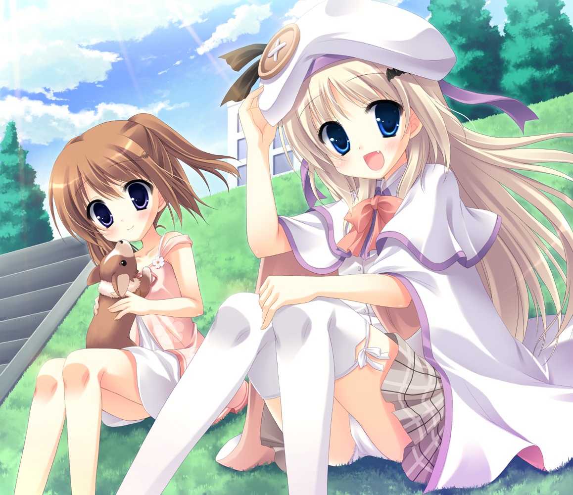 kud_wafter little_busters! noumi_kudryavka pantsu seifuku thighhighs yukie