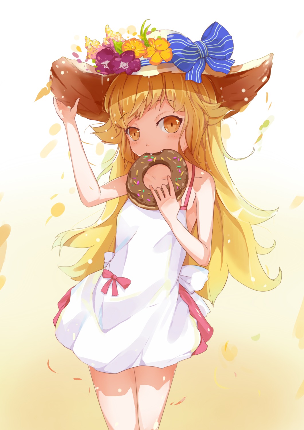 bakemonogatari da_jiu_zhang_big9 dress monogatari_(series) oshino_shinobu summer_dress