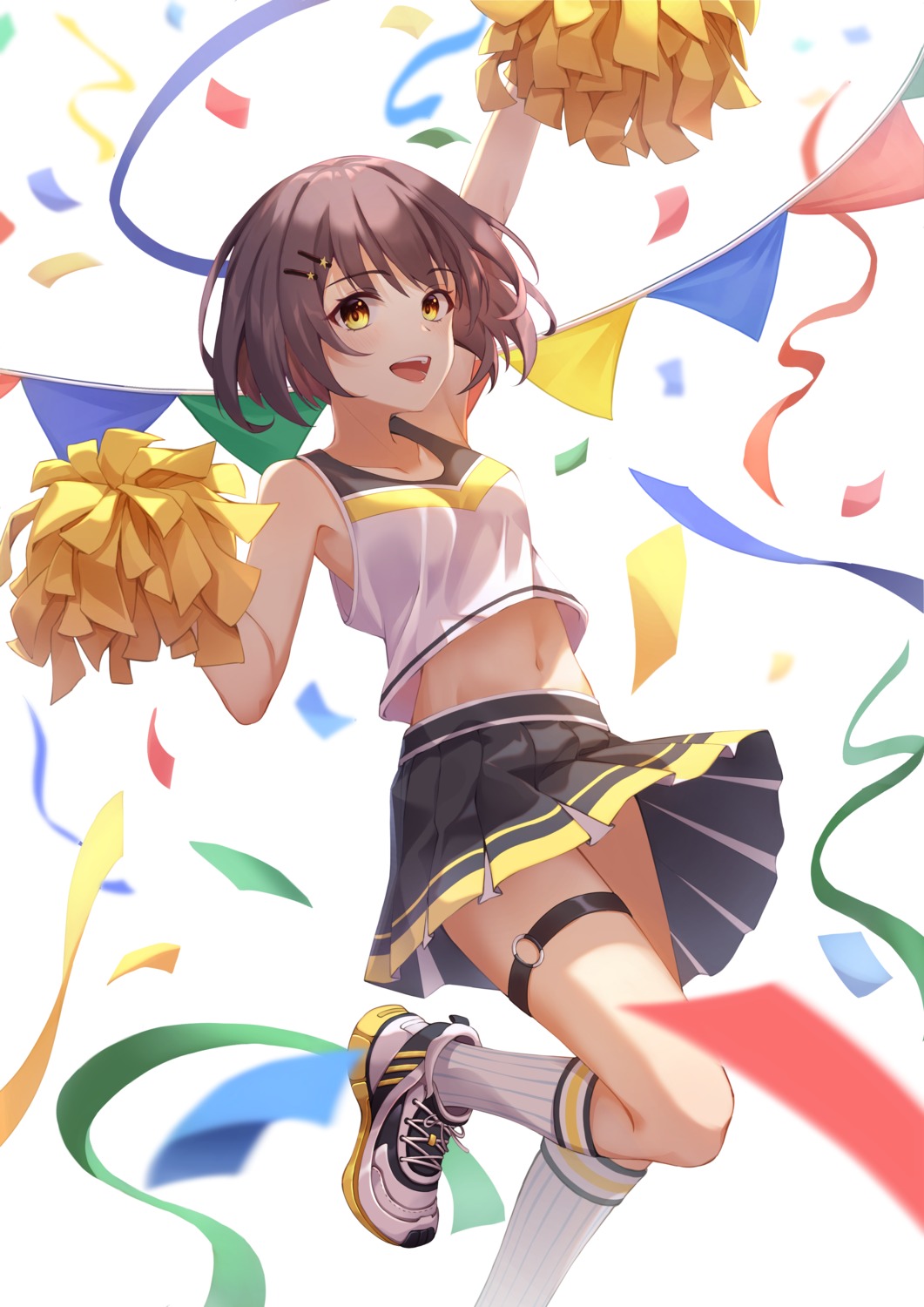 cheerleader garter shirt_lift skirt_lift star-ring