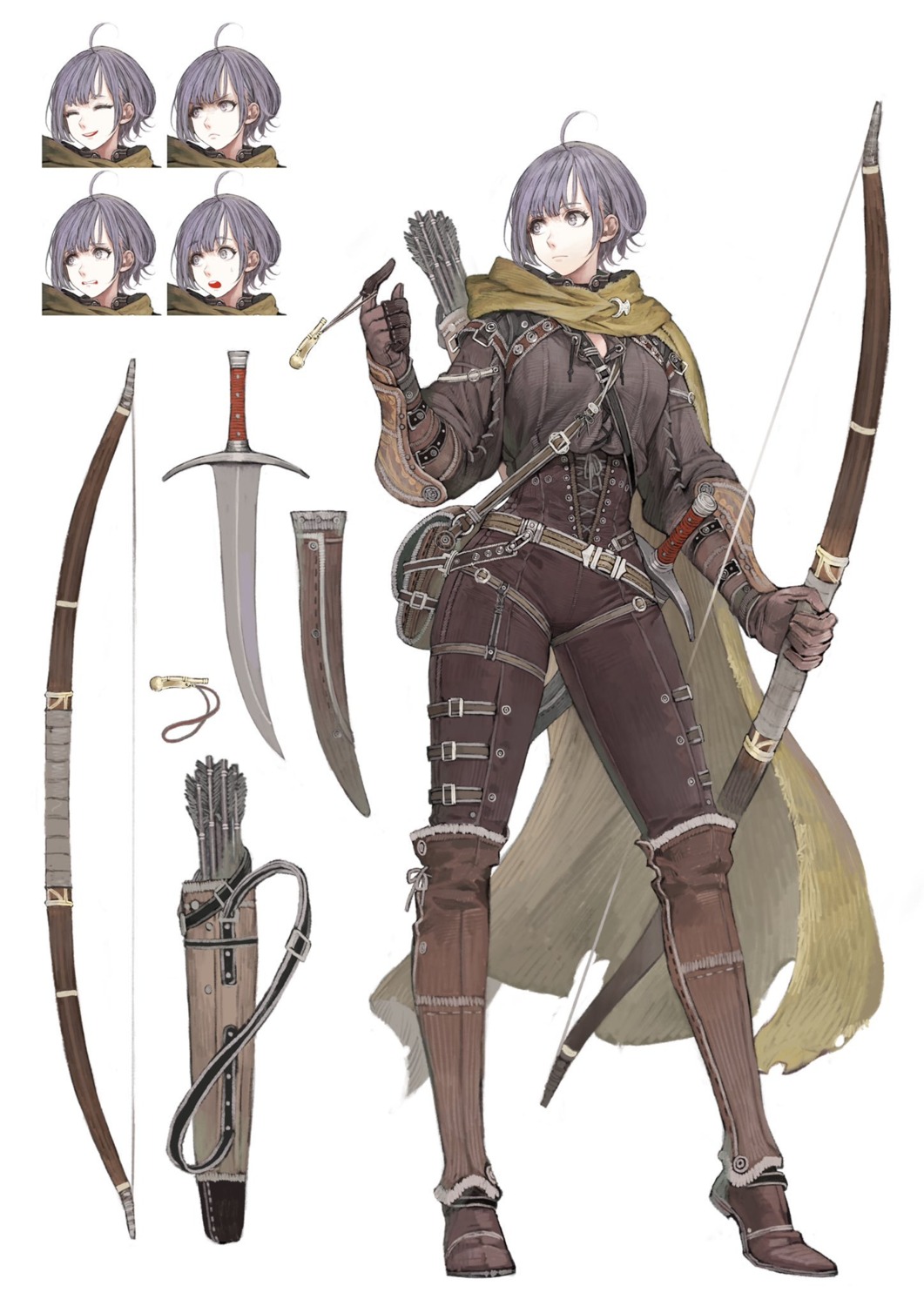 armor character_design expression jun_(seojh1029) sword weapon