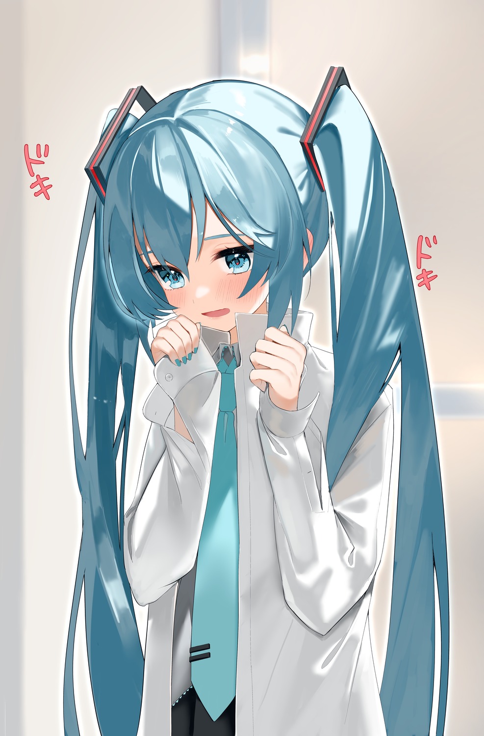 dress_shirt hatsune_miku reirou_(chokoonnpu) vocaloid