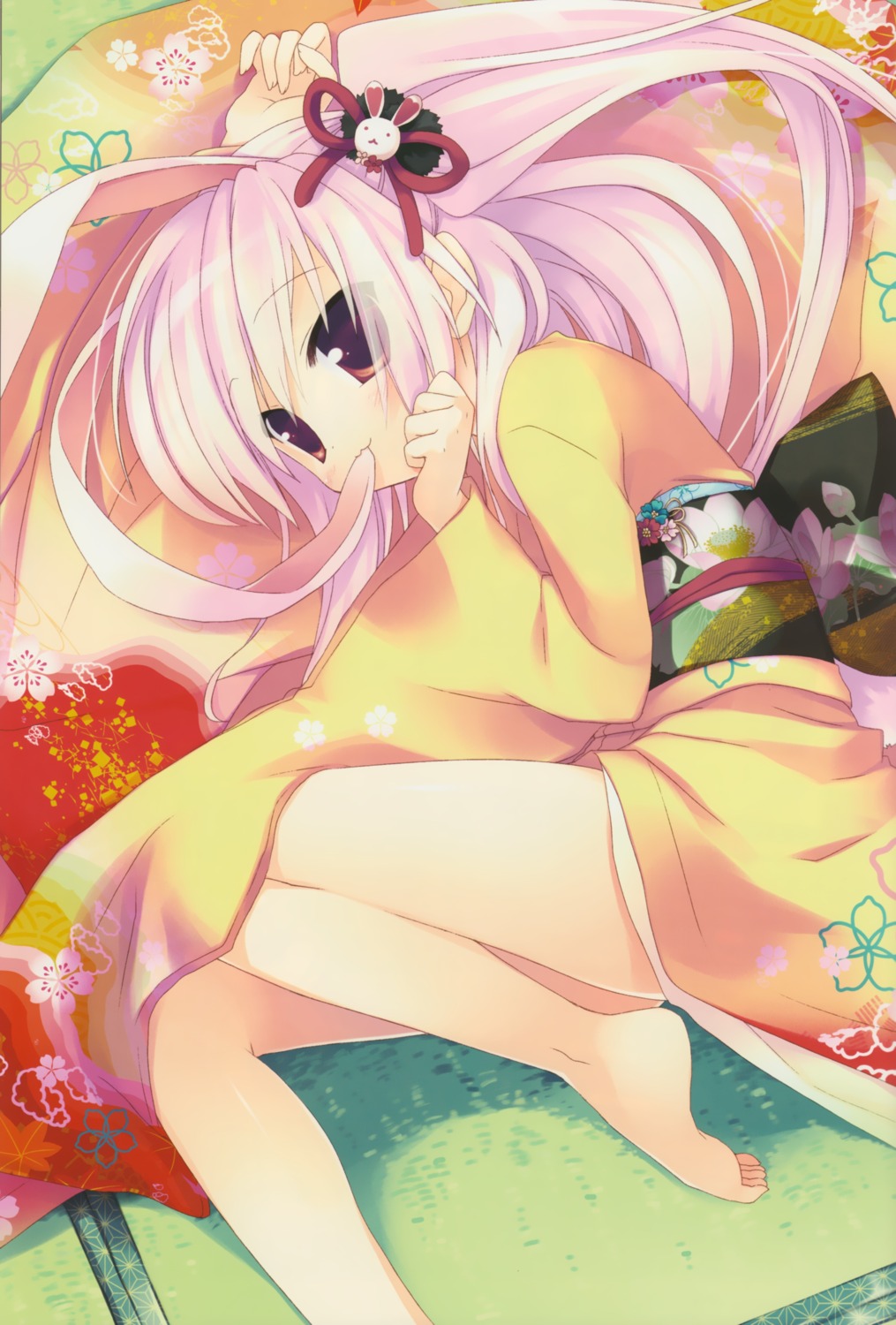 animal_ears bunny_ears feet ichiri kimono