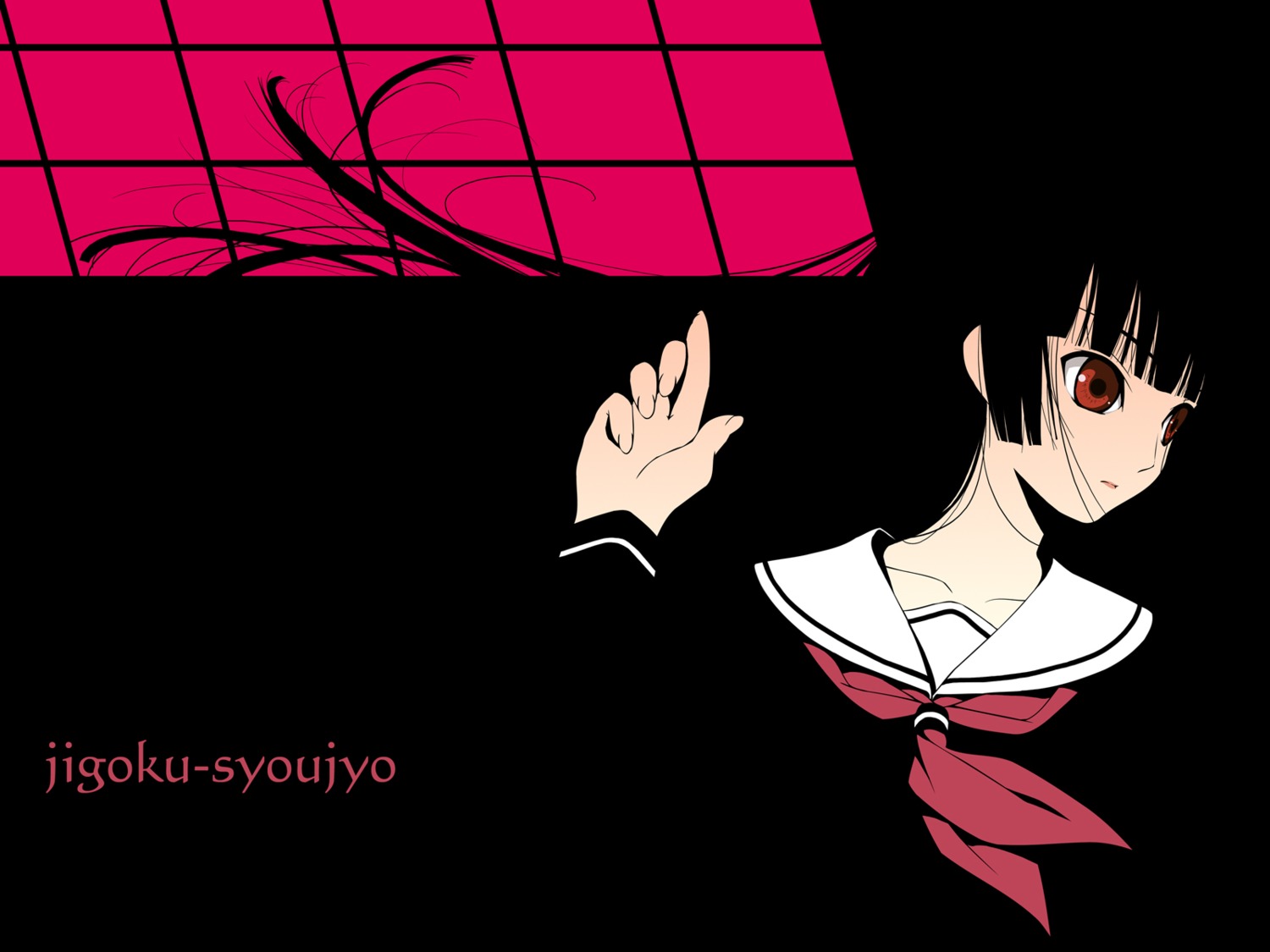 enma_ai jigoku_shoujo murakami_suigun seifuku wallpaper