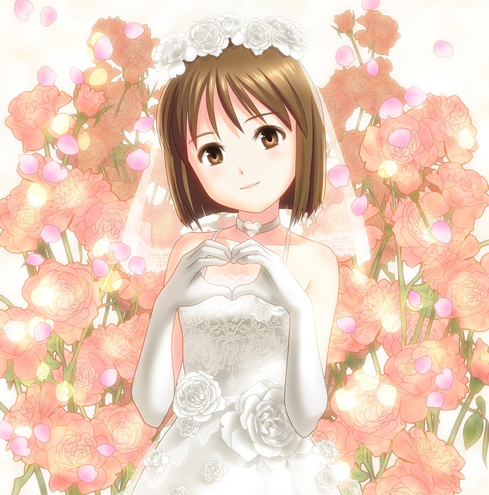 dress hagiwara_yukiho ponnetsu the_idolm@ster wedding_dress
