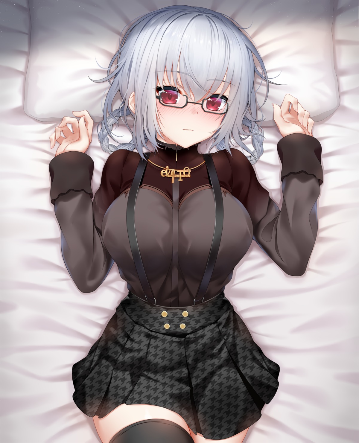 hajika hakase_fuyuki megane nijisanji thighhighs