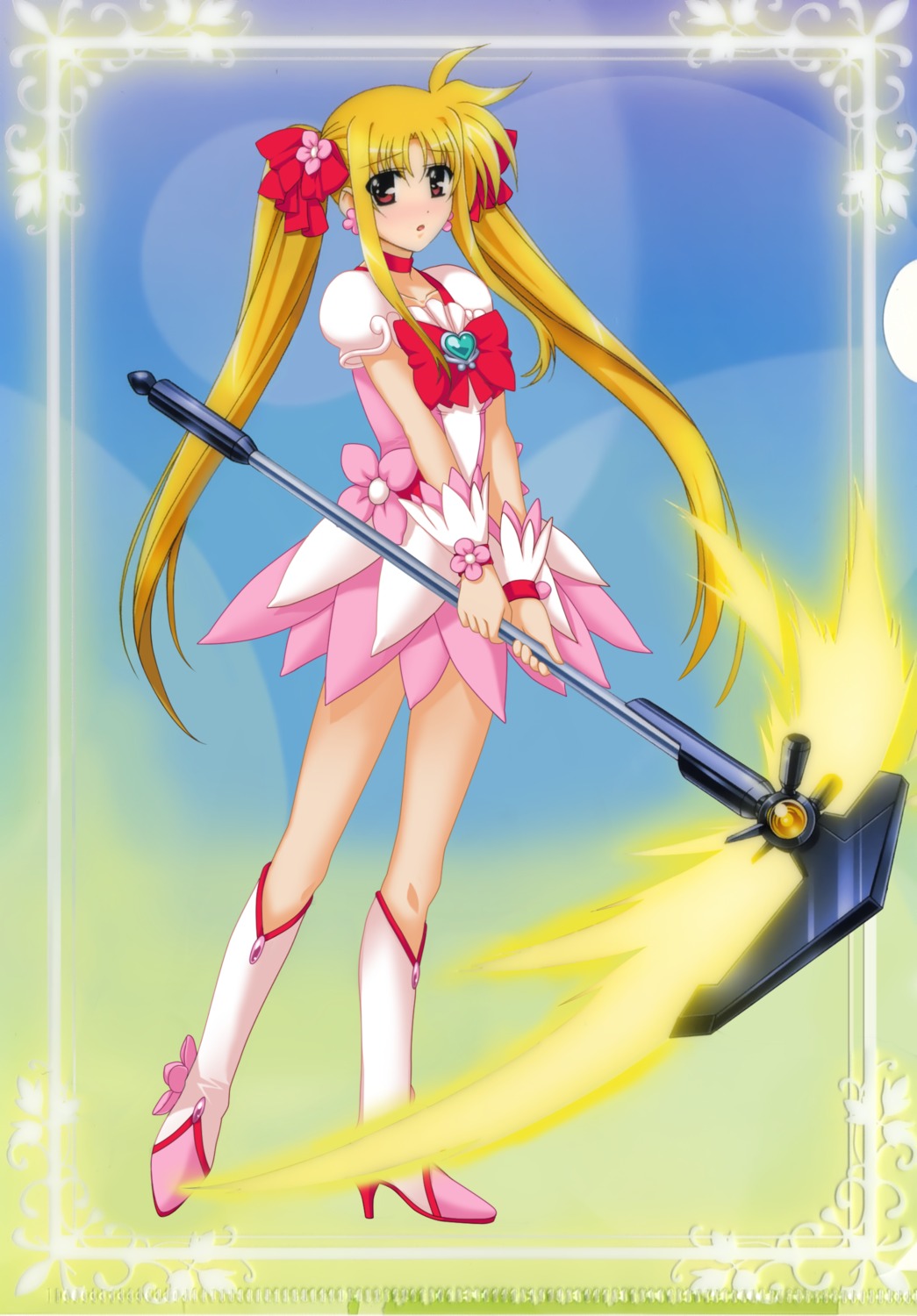 fate_testarossa heartcatch_pretty_cure! mahou_shoujo_lyrical_nanoha photoshop pretty_cure