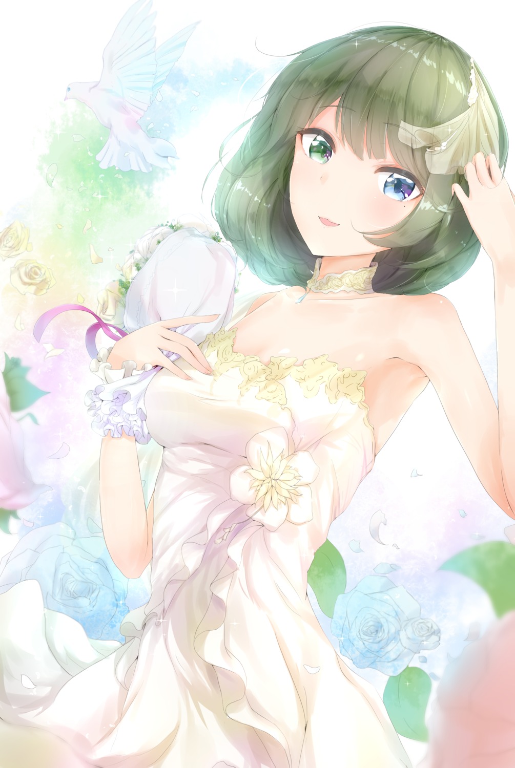 dress heterochromia kashiwamochi_roko takagaki_kaede the_idolm@ster the_idolm@ster_cinderella_girls