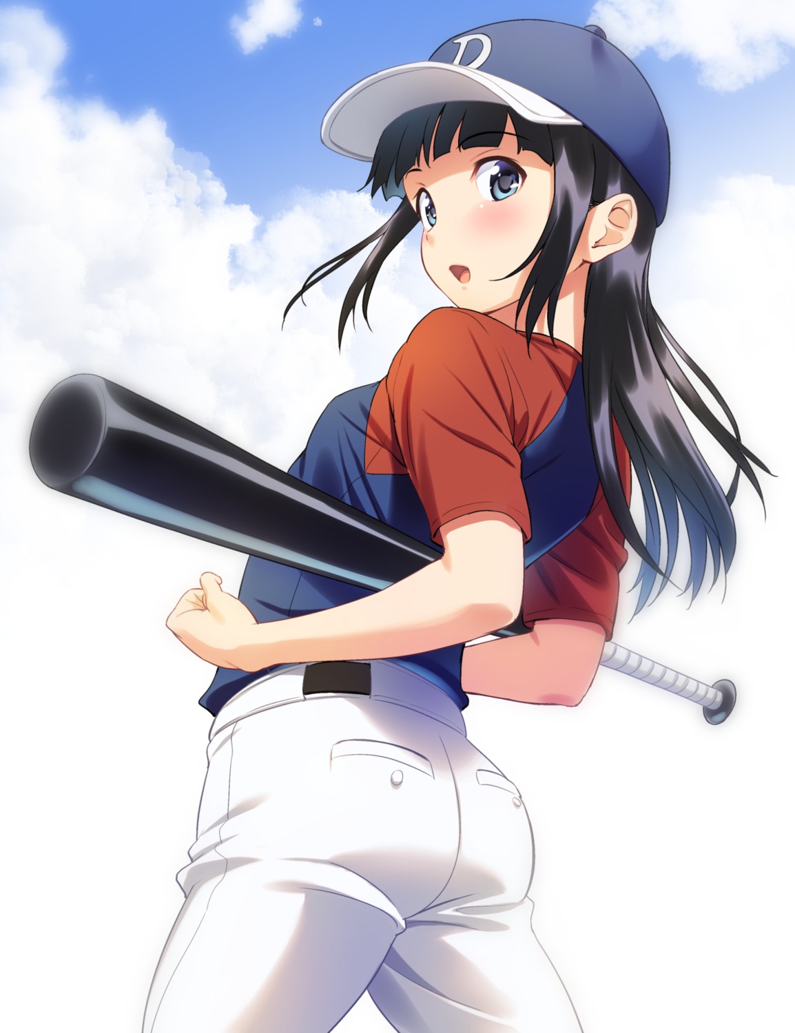 ass baseball gym_uniform major_(series) major_2nd oozora_wakaba sakura_mutsuko