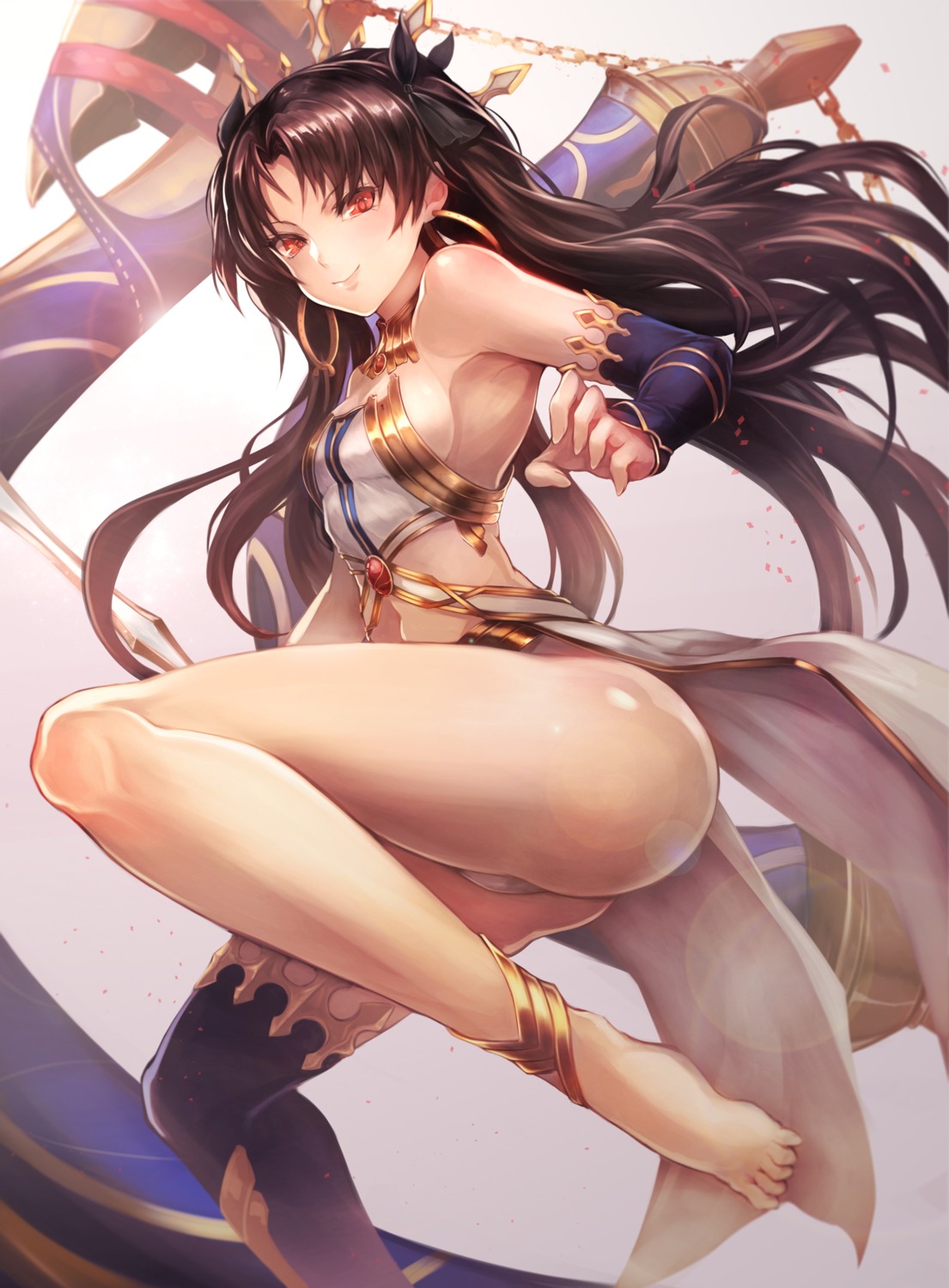 fate/grand_order feet ishtar_(fate/grand_order) omoti thighhighs toosaka_rin