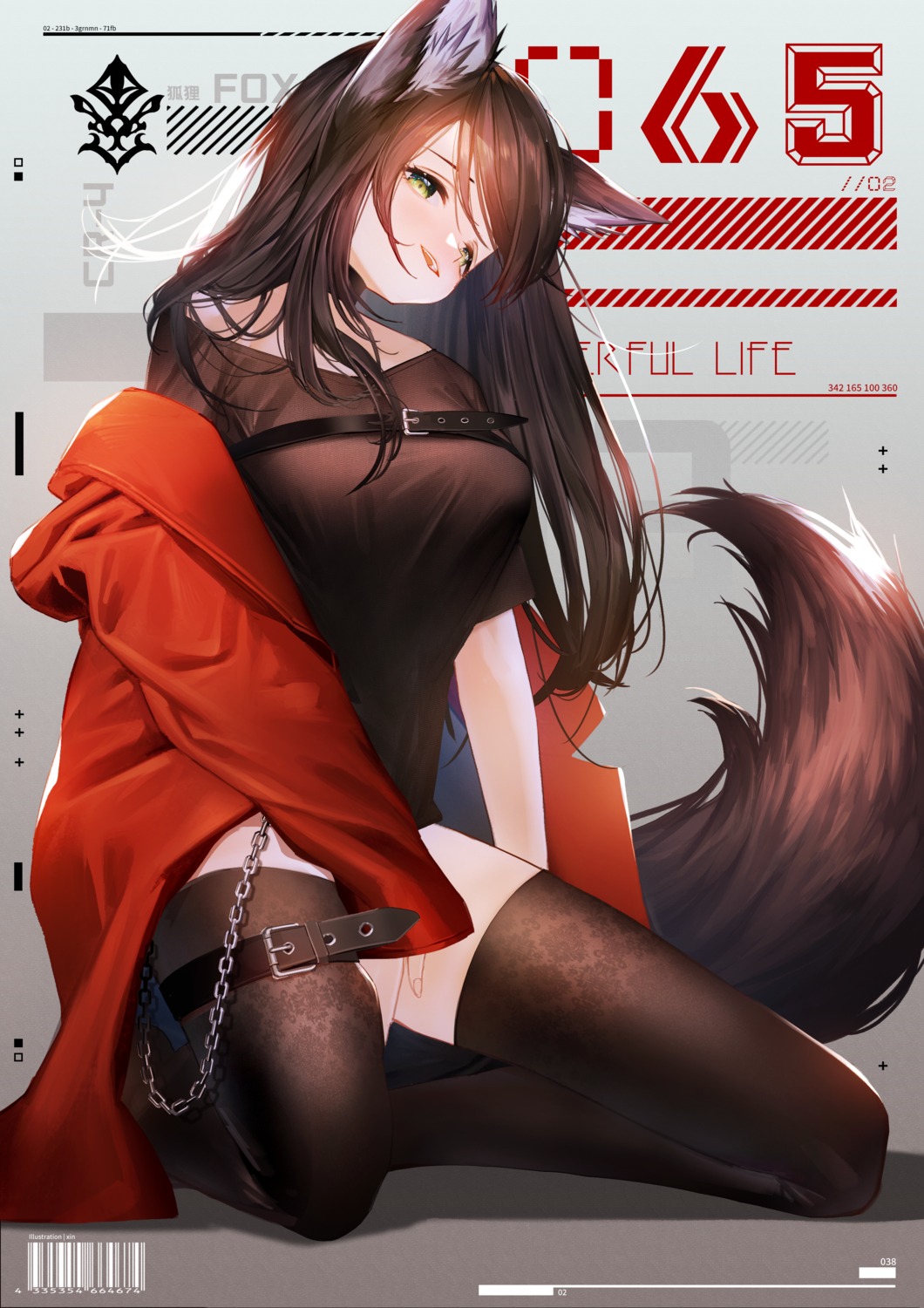 animal_ears garter tail thighhighs xin_(xin)