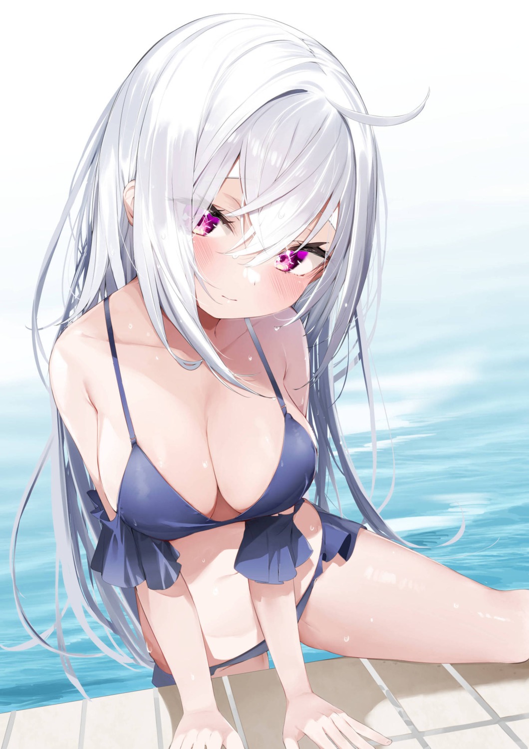 bikini kamioka_chiroru swimsuits wet