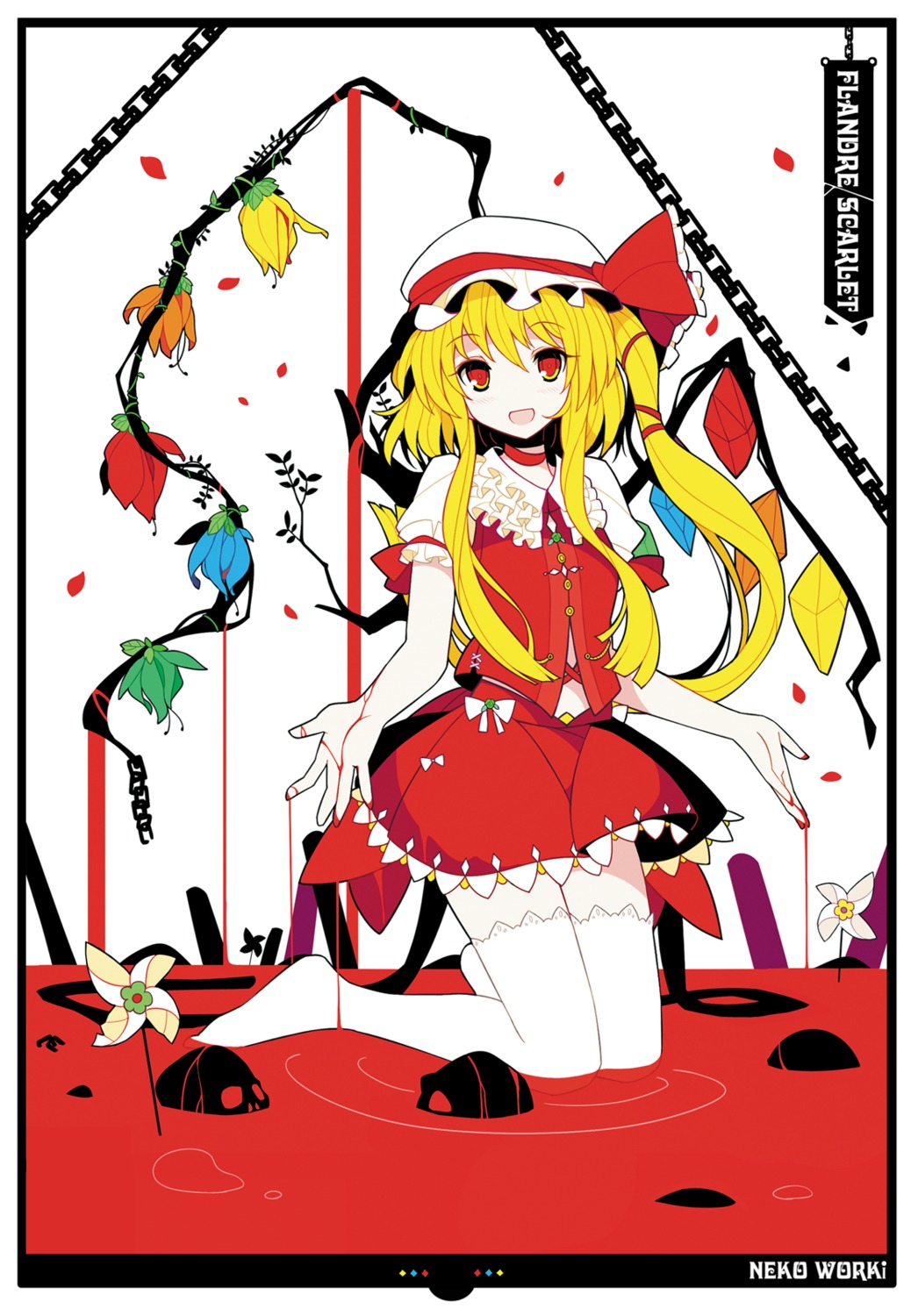 blood flandre_scarlet ideolo thighhighs touhou