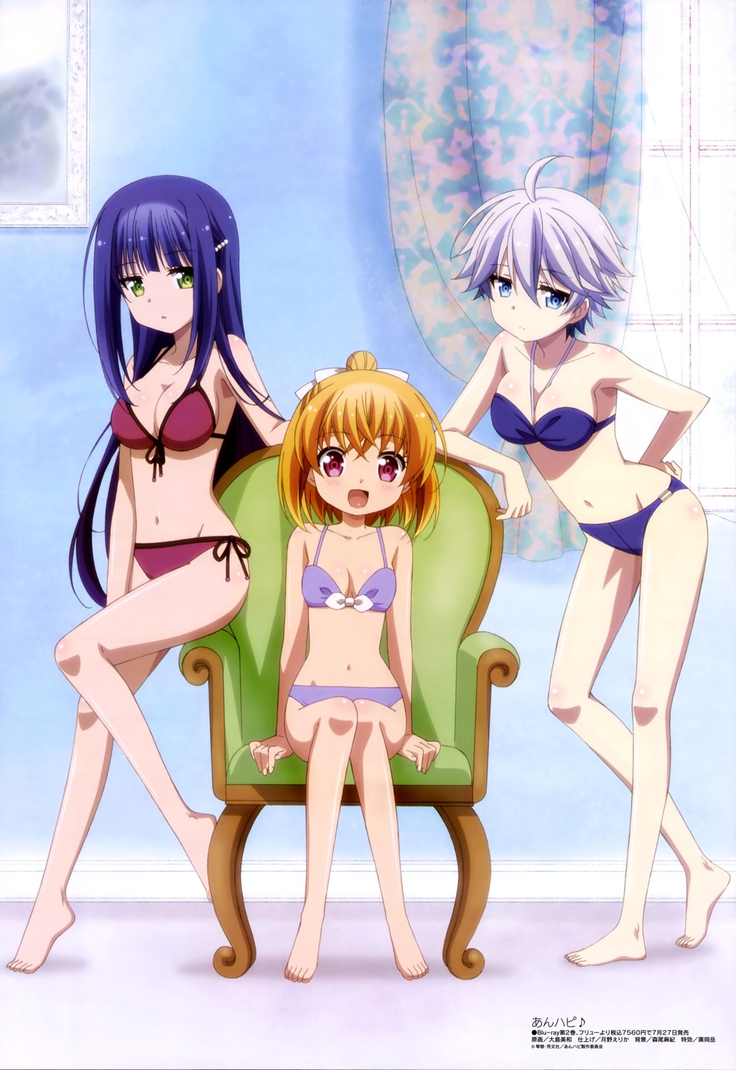 anne_happy bikini cleavage ekoda_ren hanakoizumi_an hibarigaoka_ruri loli ooshima_miwa swimsuits