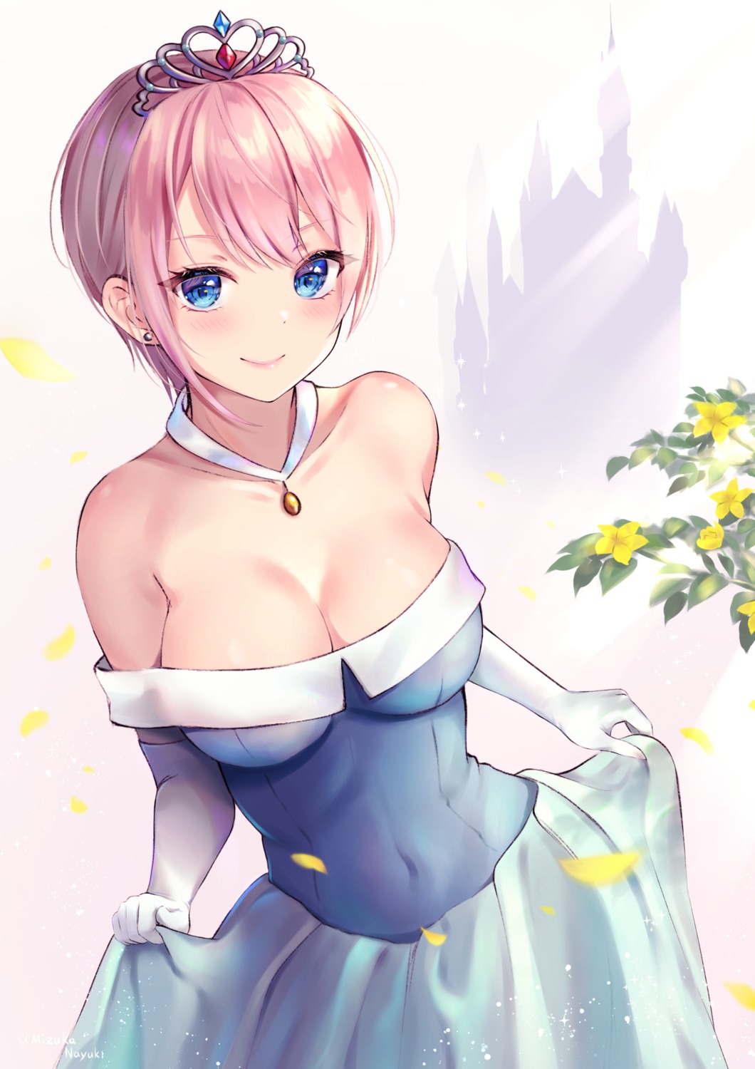 5-toubun_no_hanayome dress mizukanayuki nakano_ichika no_bra skirt_lift