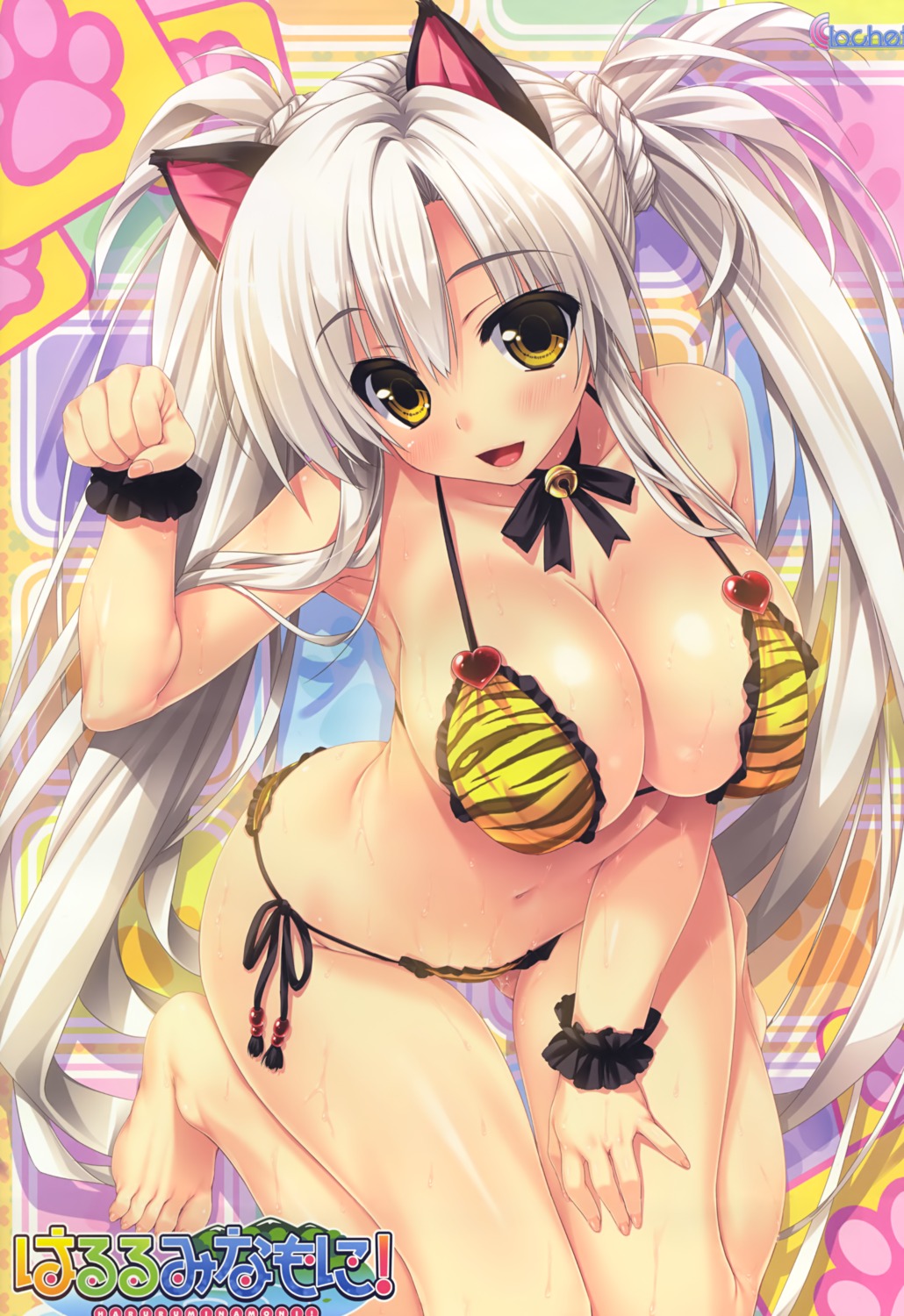 animal_ears bikini clochette haruru_minamo_ni! hatagami_mei nekomimi shintarou swimsuits