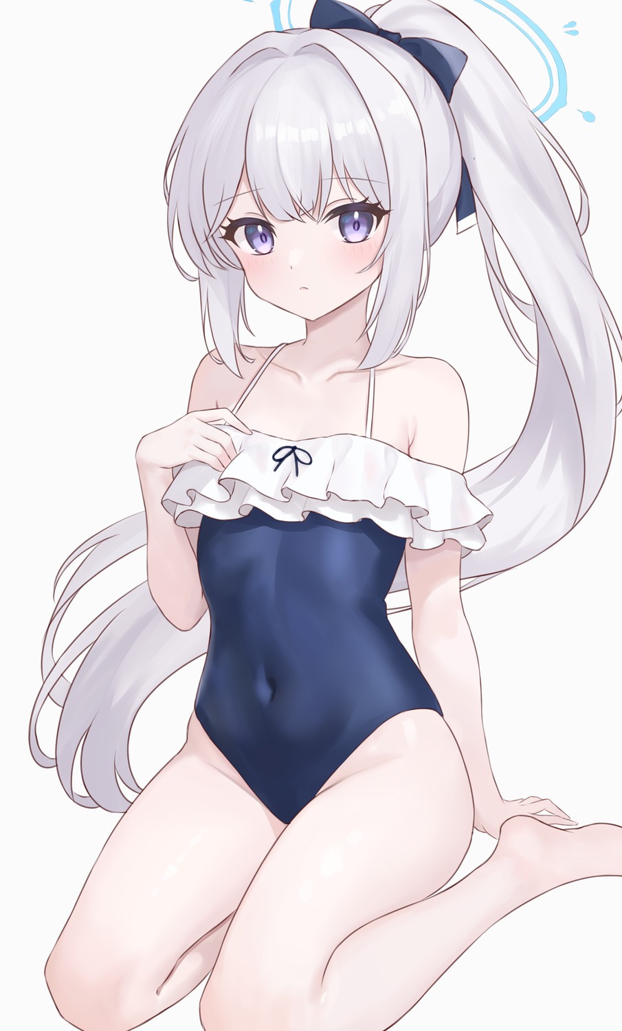 blue_archive fanteam halo swimsuits tsukiyuki_miyako