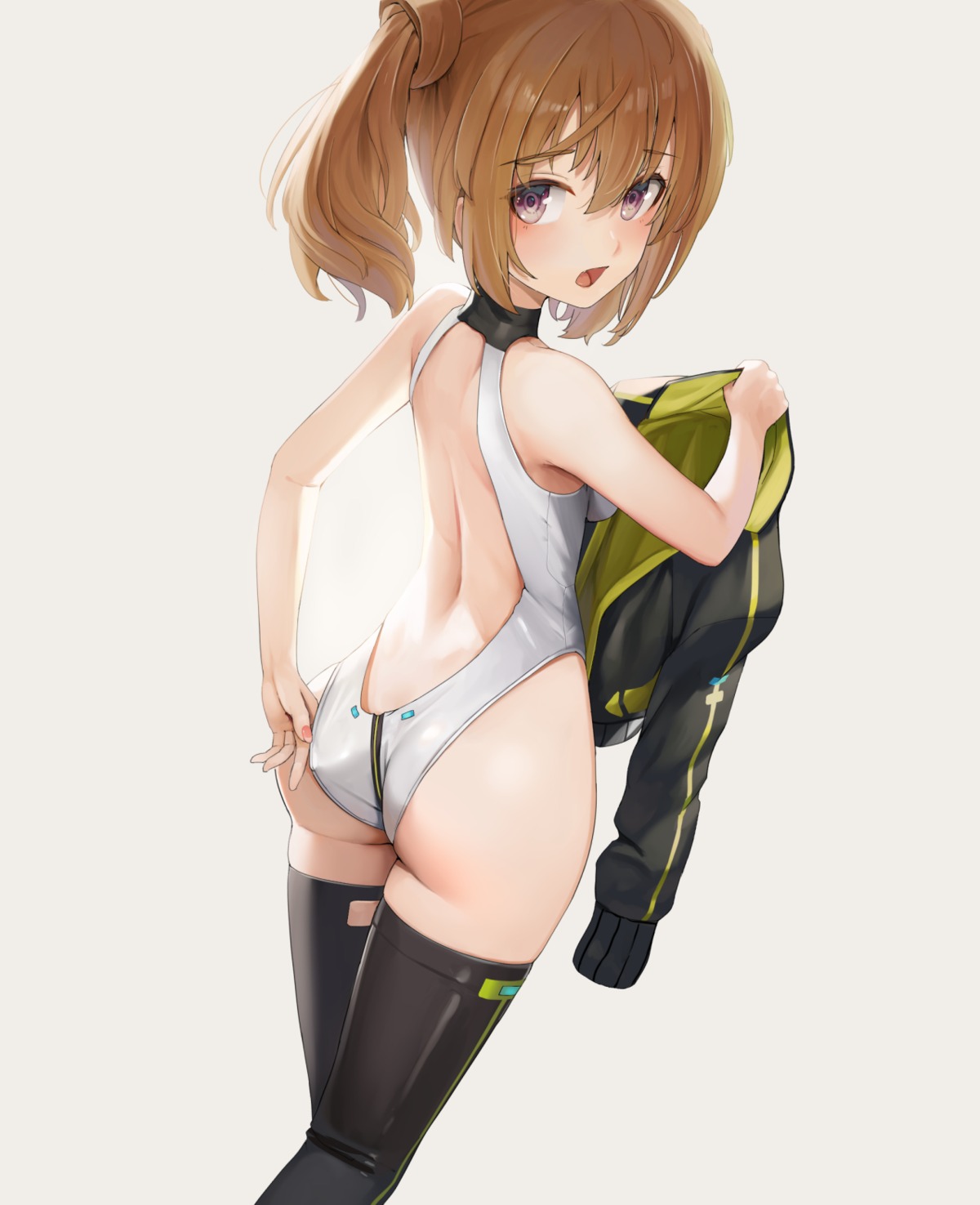 alice_gear_aegis ass kimikage_yui leotard no_bra sunga2usagi thighhighs