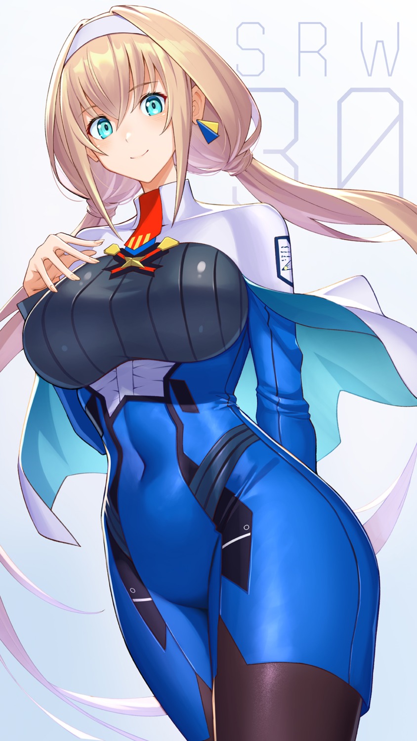 mitsuba_greyvalley pantyhose super_robot_wars takamine_nadare uniform