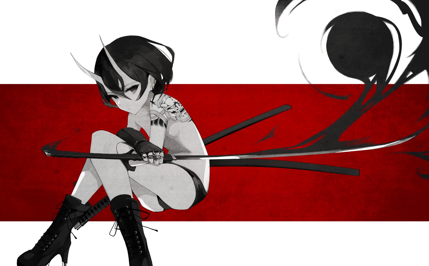 gyup heels horns loli sword tattoo topless