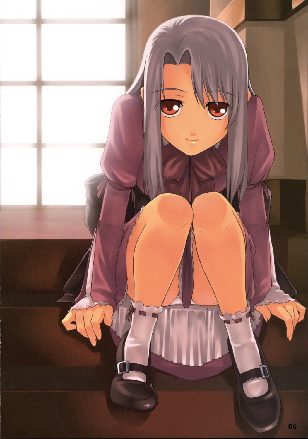 dress fate/hollow_ataraxia fate/stay_night fomalhaut illyasviel_von_einzbern pantsu skirt_lift tanaka_shoutarou