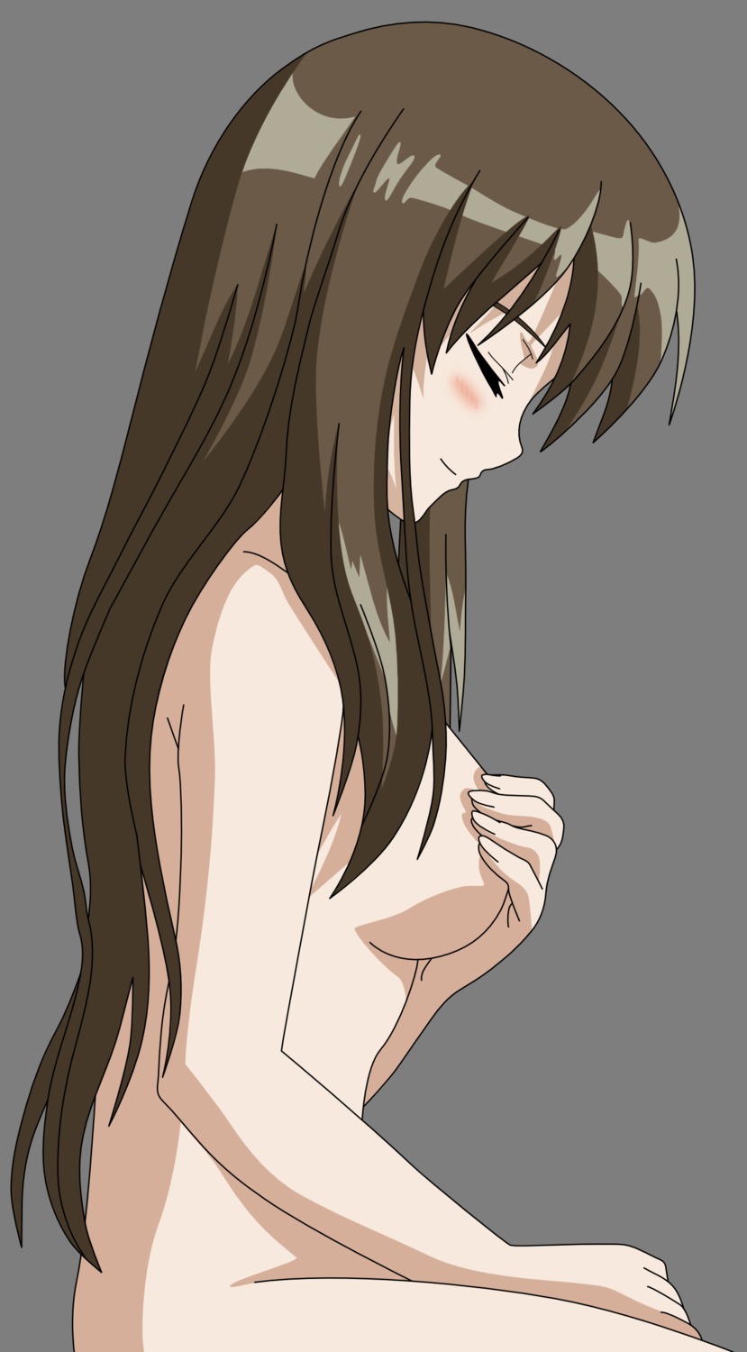 breast_hold chikumaen_kaho mayoi_neko_overrun naked transparent_png vector_trace