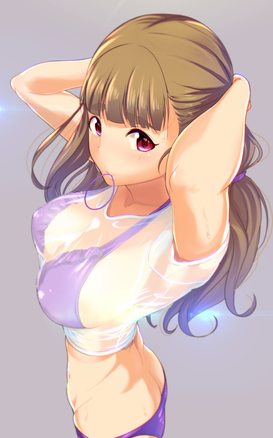 ass bikini kamiya_nao q_(ed69) see_through swimsuits the_idolm@ster the_idolm@ster_cinderella_girls wet_clothes