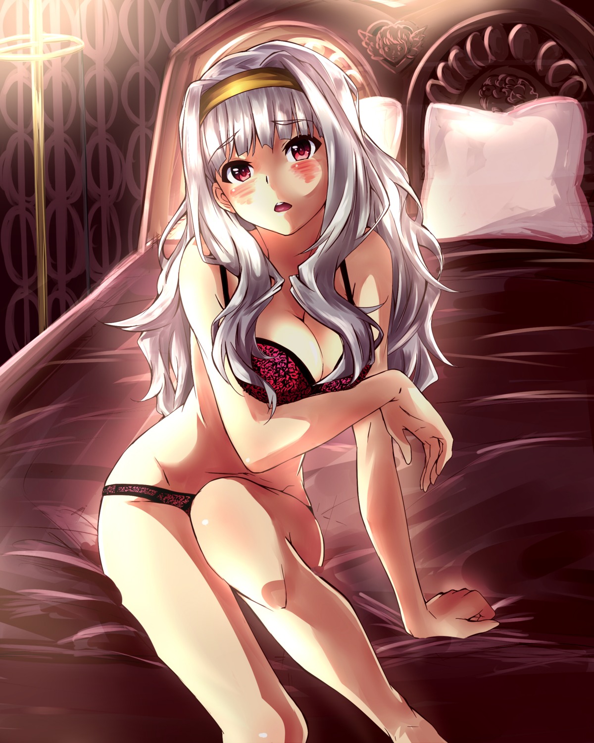 bra breast_hold cleavage hisa_tsuki pantsu shijou_takane the_idolm@ster