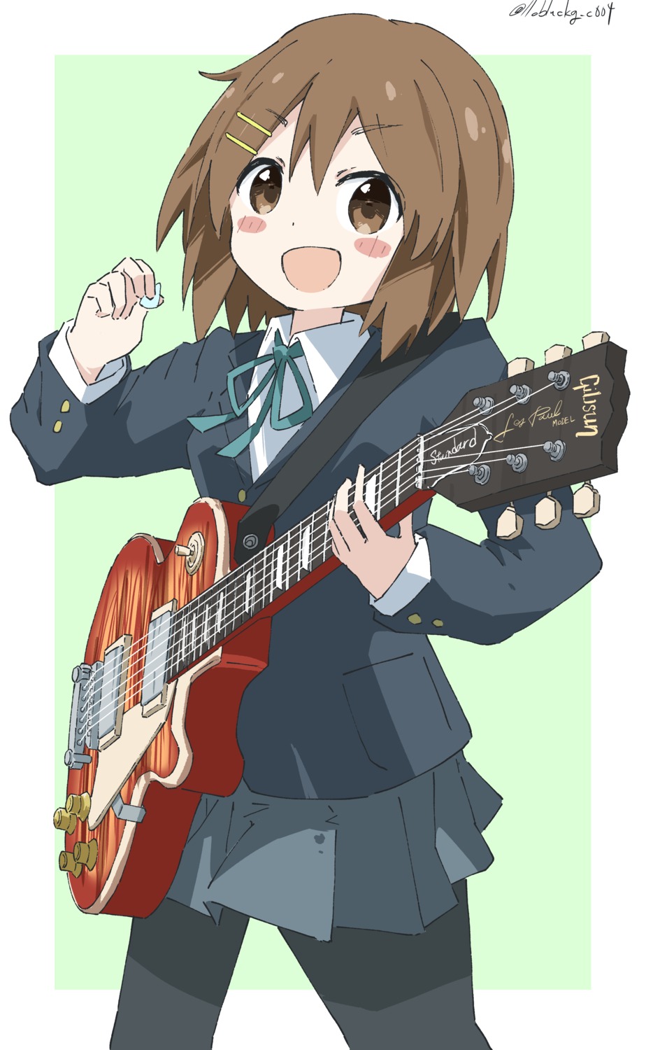 cynical_(llcbluckg_c004) guitar hirasawa_yui k-on! pantyhose seifuku