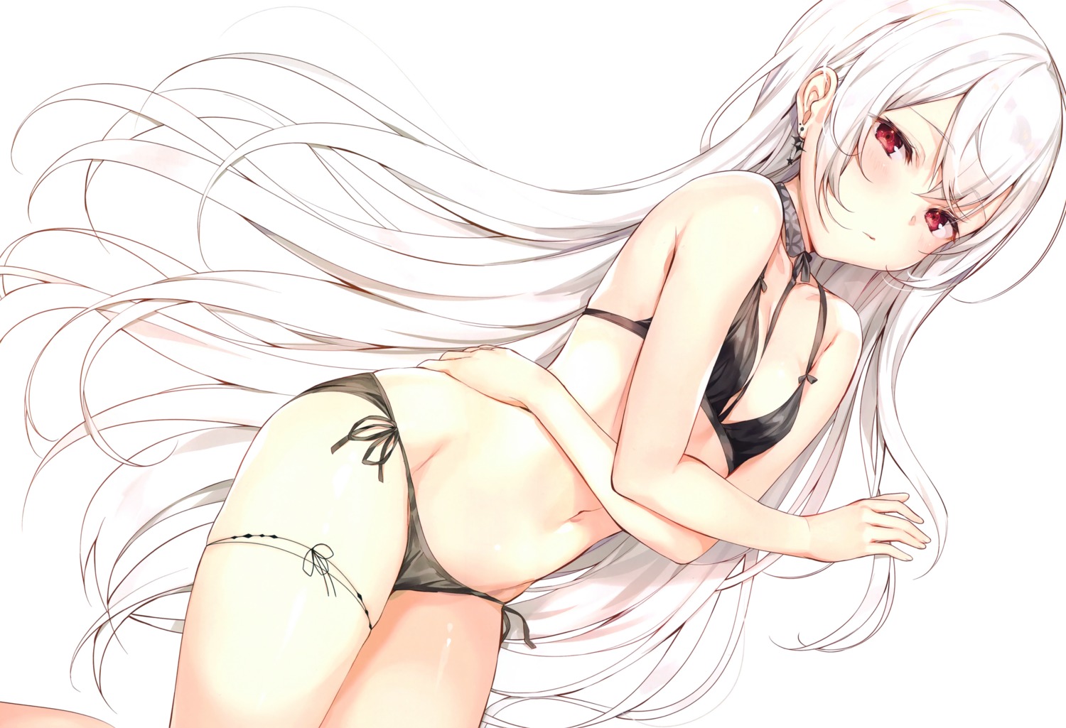 bikini garter komeshiro_kasu swimsuits yobi_gakka