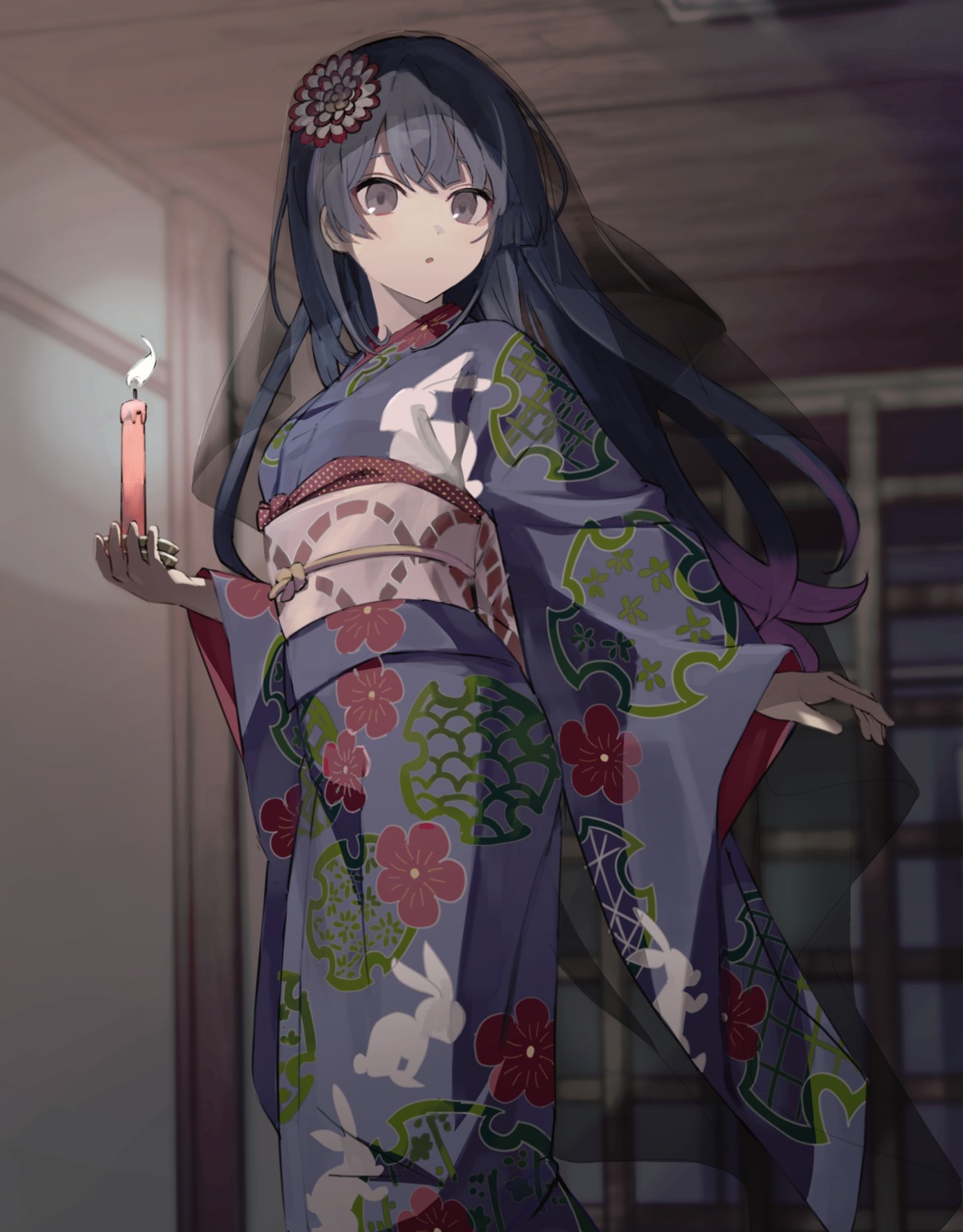 kimono nijisanji tsukino_mito usirome