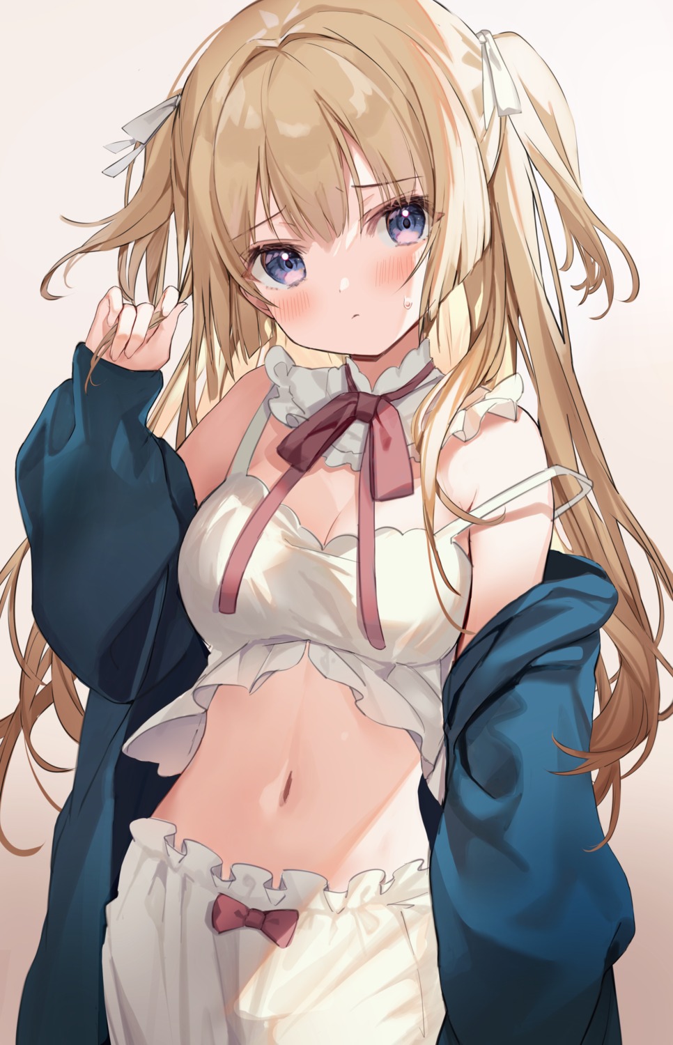 bloomers cleavage kanda_done lingerie wardrobe_malfunction