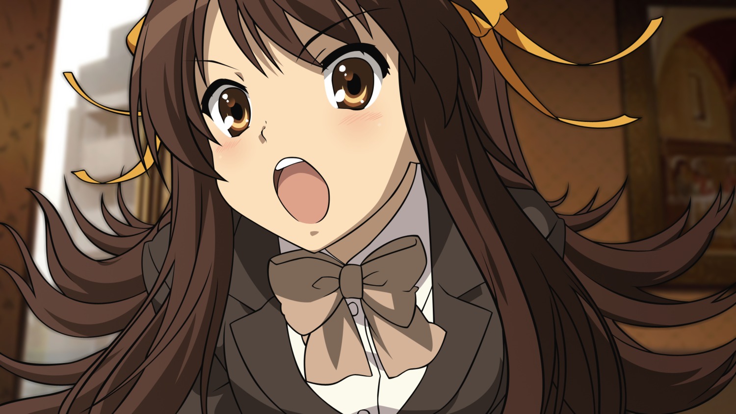 seifuku suzumiya_haruhi suzumiya_haruhi_no_yuuutsu vector_trace wallpaper