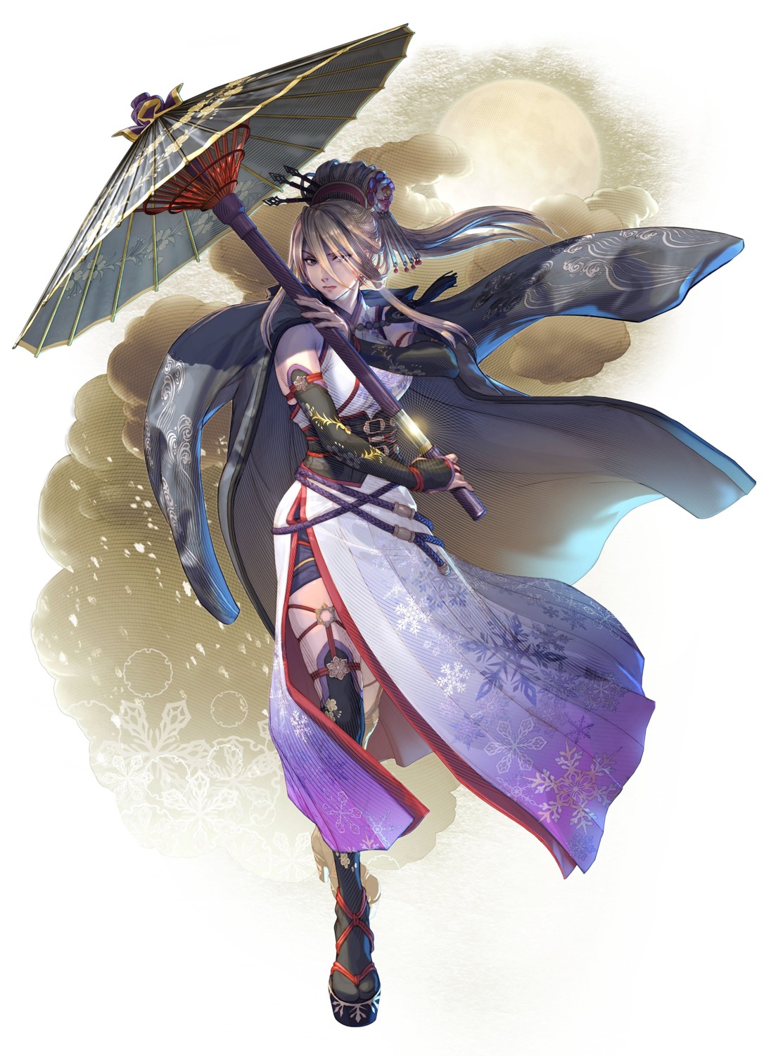 japanese_clothes setsuka soul_calibur soul_calibur_vi sword tagme umbrella