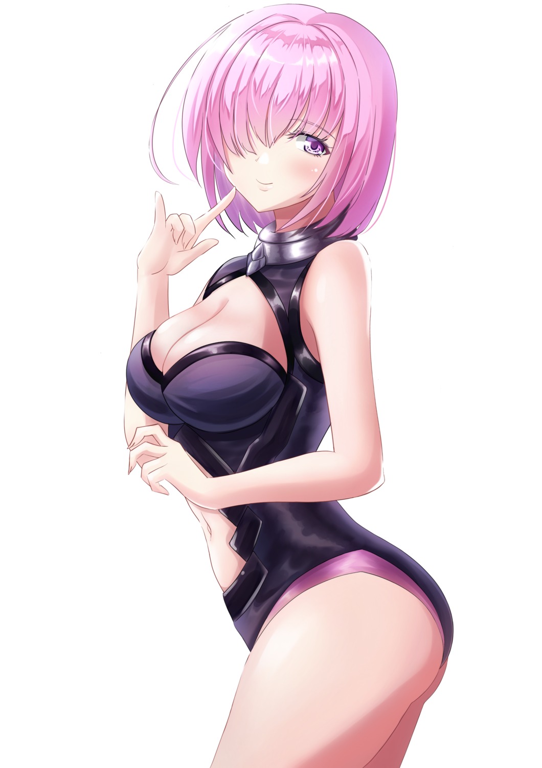 cleavage fate/grand_order leotard mash_kyrielight ocelot_(artist)