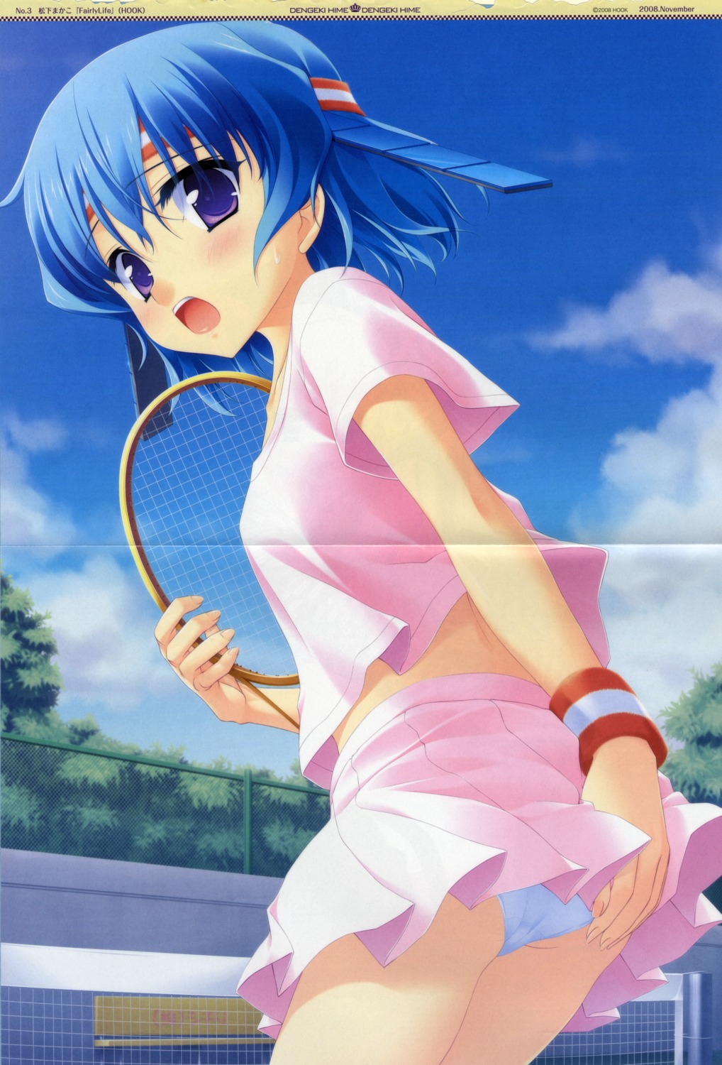 crease fairlylife matsushita_makako pantsu takaoka_asagao tennis