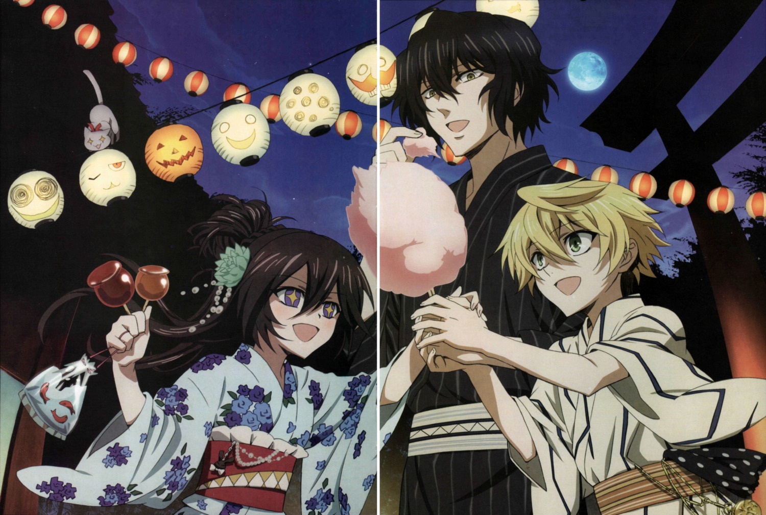 alice_(pandora_hearts) gap gilbert_nightray oz_vessalius pandora_hearts yukata