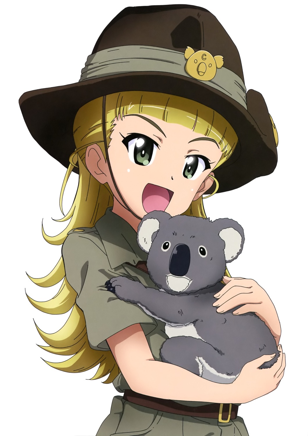 girls_und_panzer kanau koala_(girls_und_panzer) uniform wallaby_(girls_und_panzer)