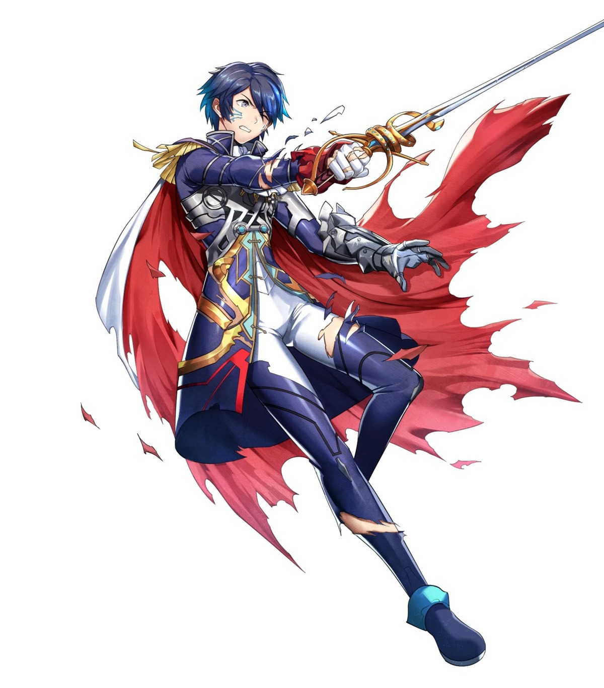 armor fire_emblem_heroes gen'ei_ibun_roku_#fe itsuki_aoi mikurou nintendo sword torn_clothes uniform