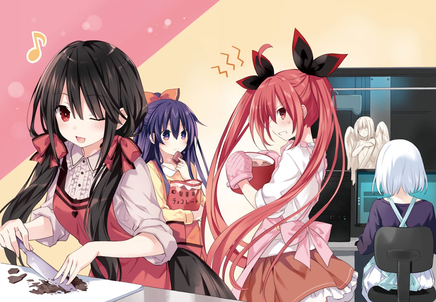 date_a_live detexted itsuka_kotori tobiichi_origami tokisaki_kurumi tsunako yatogami_tooka